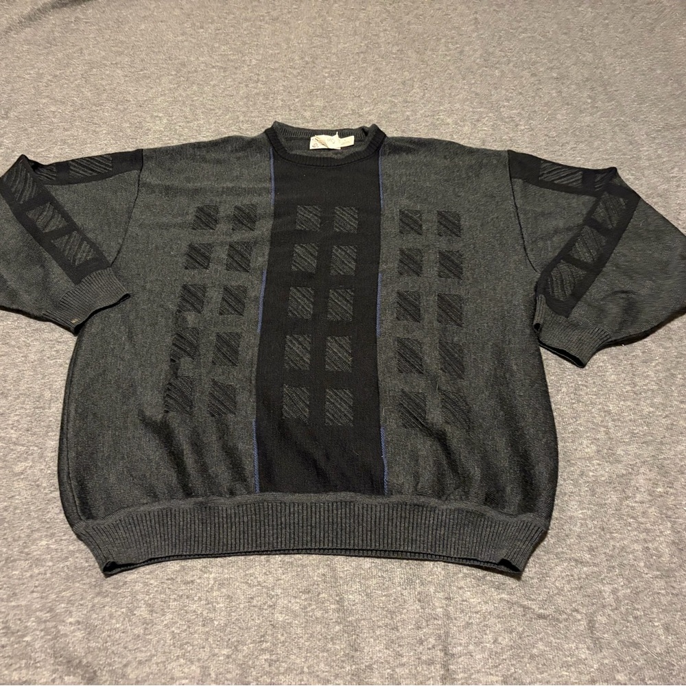 St. Croix Knits Men’s  Crewneck Sweater 100% Marano Wool Size L Made In The USA